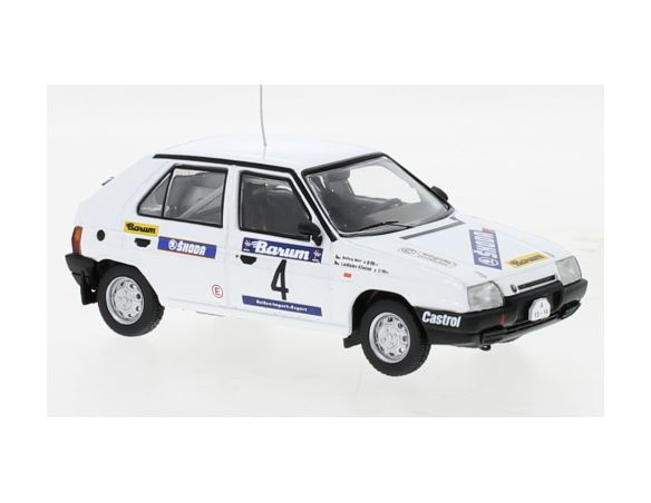 IXO MODEL RAC407A.22 SKODA FAVORIT 136 L N.4 RALLY VALASSKAA ZIMA 1989 KRECEK/BORIVOJ 1:43 Modellino