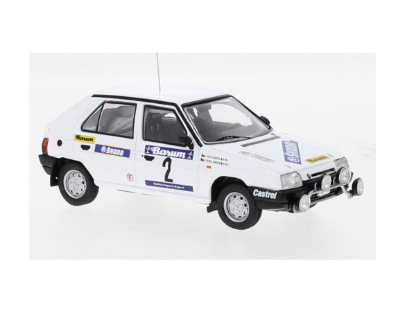 IXO MODEL RAC407B.22 SKODA FAVORIT 136 L N.2 RALLY VALASSKAA ZIMA 1989 SIBERA/GROSS 1:43 Modellino