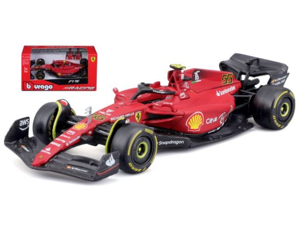 BBURAGO BU36832S FERRARI F1-75 N.55 2022 CARLOS SAINZ 1:43 Modellino