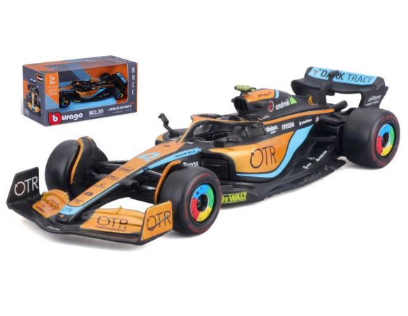 BBURAGO BU38063N MC LAREN MCL 36 N.4 LANDO NORRIS 2022 1:43 Modellino