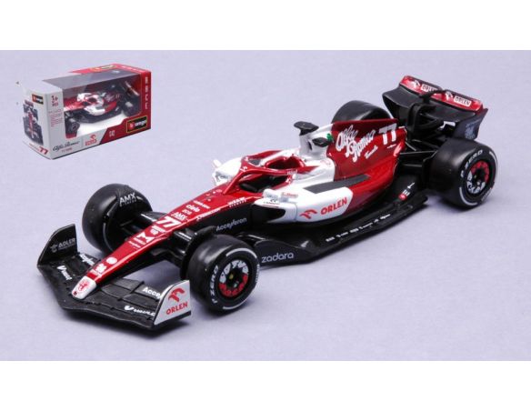 BBURAGO BU38067B ALFA ROMEO F1 VALTTERI BOTTAS 2022 N.77 BAHRAIN GP 1:43 Modellino