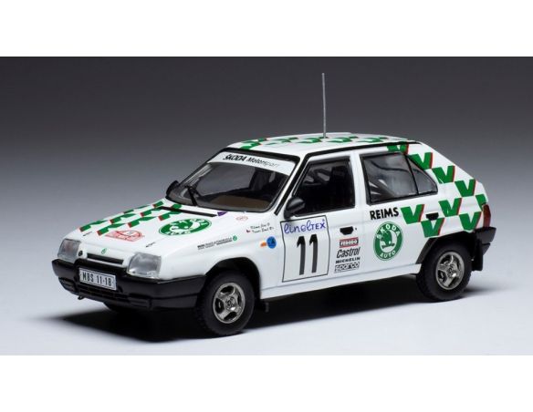 IXO MODEL RAC414B SKODA FAVORIT N.11 RALLY MONTE CARLO 1993 TRINER/KLIMA 1:43 Modellino