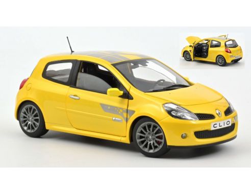 Renault Clio RS F1 Team 2007 Yellow Sirius Norev 185236 - Miniatures Autos  Motos