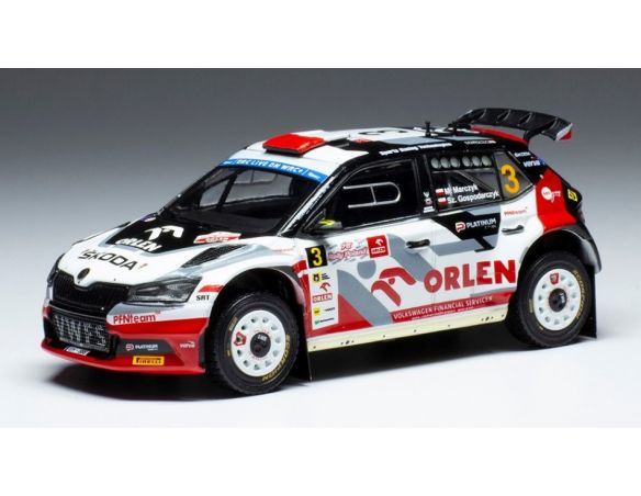 IXO MODEL RAM858 SKODA FABIA RALLY 2 EVO N.3 RALLY POLEN 2022MARCZYK/GOSPORARCZYK 1:43 Modellino