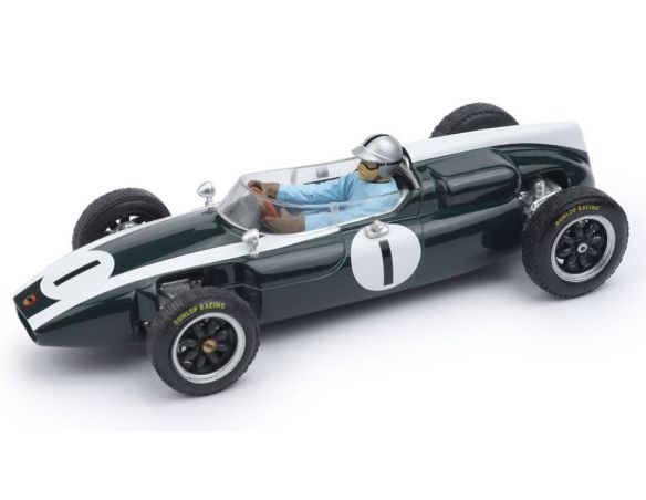 BRUMM BM0300CH COOPER T53 N.1 WINNER GR.BRITAIN GP 1960 JACK BRABHAM W/PILOTE 1:43 Modellino