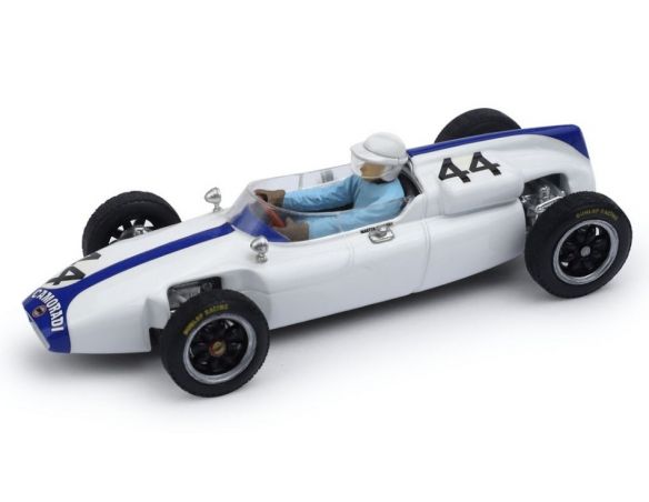 BRUMM BM0526CH COOPER T53 N.44 BELGIUM GP 1961 MASTEN GREGORY W/PILOTE 1:43 Modellino