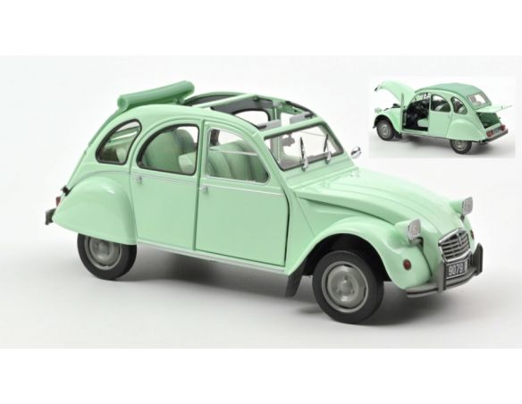 NOREV NV181486 CITROEN 2CV 6 CLUB 1982 GREEN 1:18 Modellino