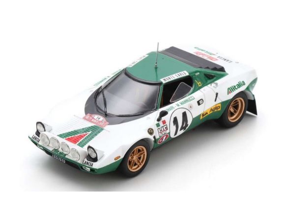 SPARK MODEL S9078 LANCIA STRATOS HF N.14 WINNER MONTE CARLO 1975 S.MUNARI-M.MANNUCCI 1:43 Modellino