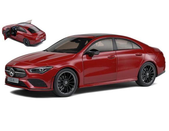 SOLIDO SL1803104 MERCEDES CLA C118 COUPE AMG LINE 2019 RED PATAGONIA 1:18 Modellino