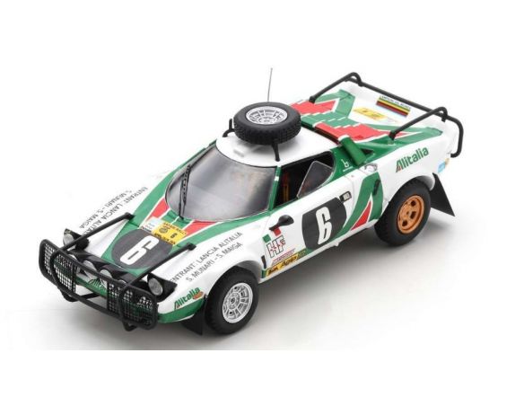 SPARK MODEL S9086 LANCIA STRATOS HF N.6 SAFARI RALLY 1976 S.MUNARI-S.MAIGA 1:43 Modellino