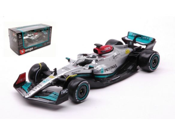 BBURAGO BU38065H MERCEDES F1 W13E N.44 2022 LEWIS HAMILTON 1:43 Modellino