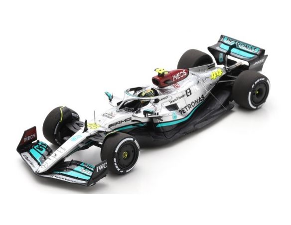 SPARK MODEL S8542 MERCEDES F1 W13 LEWIS HAMILTON 2022 N.44 2nd FRENCH GP 1:43 Modellino