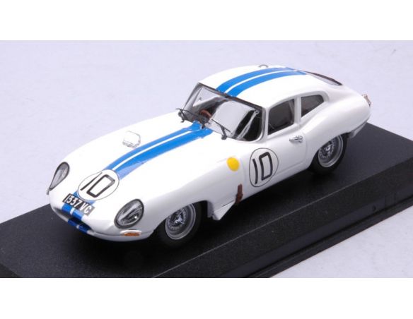 BEST MODEL BT9839 JAGUAR E TYPE COUPE' N.10 LM 1962 CUNNINGHAM-SALVADORI 1:43 Modellino