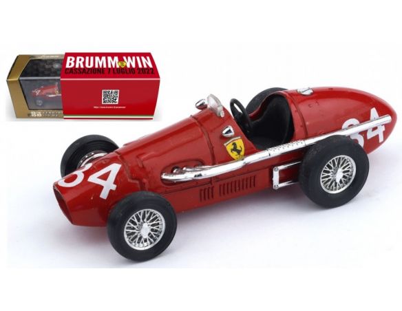 BRUMM BMS2303 FERRARI 500 F2 N.34 WORLD CHAMP.1952 ASCARI BRUMM WIN CASSAZIONE 1:43 Modellino