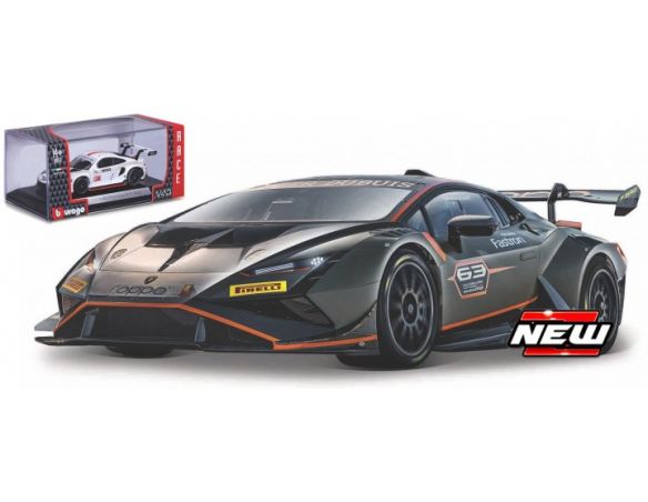 BBURAGO BU38305 LAMBORGHINI HURACAN SUPER TROFEO EVO2 N.63 1:43 Modellino