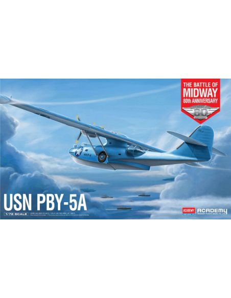 ACADEMY ACD12573 USN PBY-5A THE BATTLE OF MIDWAY 80th ANNIVERSARY KIT 1:48 Modellino