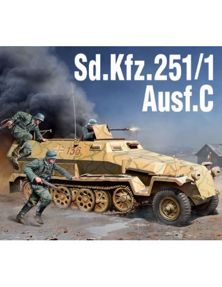 ACADEMY ACD13540 SD.KFZ. 251/1 AUSF.C KIT 1:35 Modellino