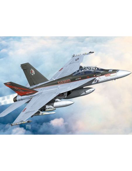 ACADEMY ACD12577 USN F/A-18F VFA-154 BLACK KNIGHTS KIT 1:72 Modellino