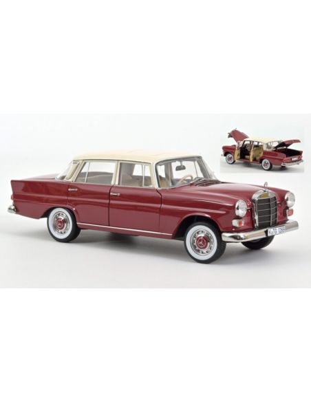 NOREV NV183706 MERCEDES 200 1966 RED 1:18 Modellino