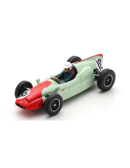 SPARK MODEL S8047 COOPER T51 N.18 4th MONACO GP 1960 TONY BROOKS 1:43 Modellino