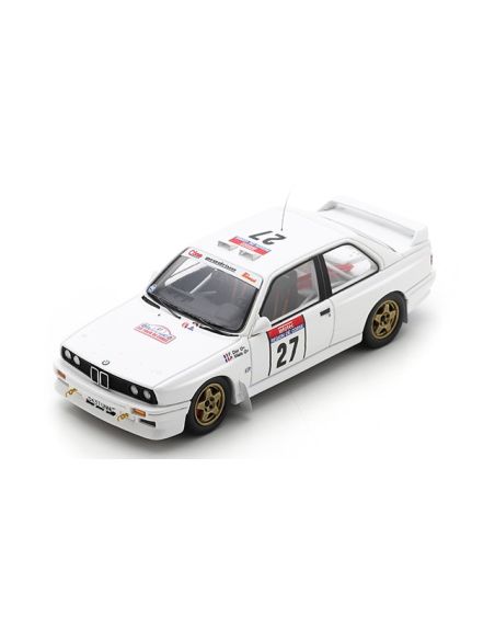 SPARK MODEL S8486 BMW E30 N.27 TOUR DE CORSE RALLYE DE FRANCE 1990 F.DOR-P.VIALE 1:43 Modellino