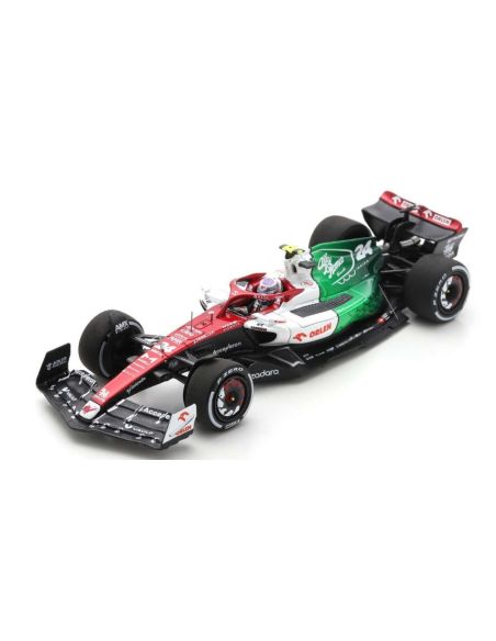 SPARK MODEL S8538 ALFA ROMEO F1 ZHOU GUAN YU 2022 N.24 AZERBAIJAN GP 1:43 Modellino