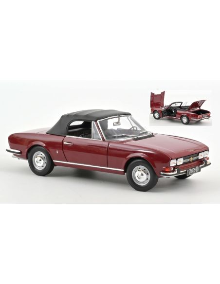 NOREV NV184818 PEUGEOT 504 CABRIOLET 1969 ANDALOU RED 1:18 Modellino