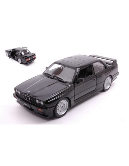 BBURAGO BU21100Z BMW 3 SERIES M3 (E30) 1988 BLACK 1:24 Modellino