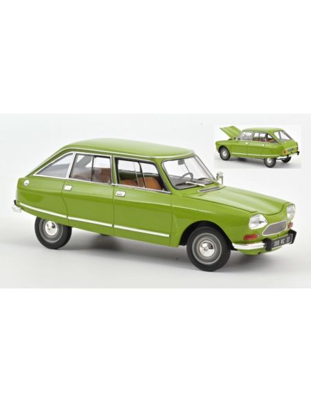 NOREV NV181677 CITROEN AMI 8 CLUB 1969 IRIS GREEN 1:18 Modellino