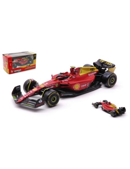 BBURAGO BU36832SM FERRARI F1-75 N.55 CARLOS SAINZ MONZA 2022 75th ANNIVERSARY 1:43 Modellino