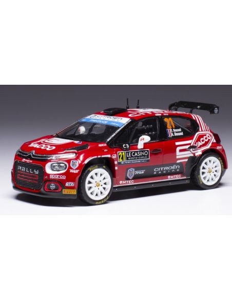 IXO MODEL RAM887 CITROEN C3 WRC2 N.21 RALLY MONTE CARLO 2023ROSSEL/DUNAN 1:43 Modellino