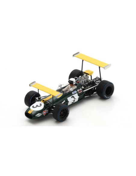 SPARK MODEL S8314 BRABHAM BT26A JACK BRABHAM 1969 N.3 SPANISH GP 1:43 Modellino