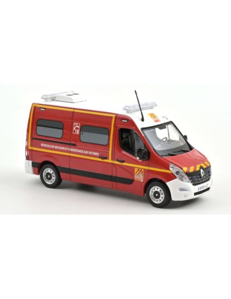 NOREV NV518787 RENAULT MASTER 2014 POMPIERS VSAV 1:43 Modellino