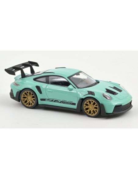 NOREV NV750045 PORSCHE 911 GT3 RS 2022 MINT GREEN WITH BLACK STICKERS JET CAR 1:43 Modellino