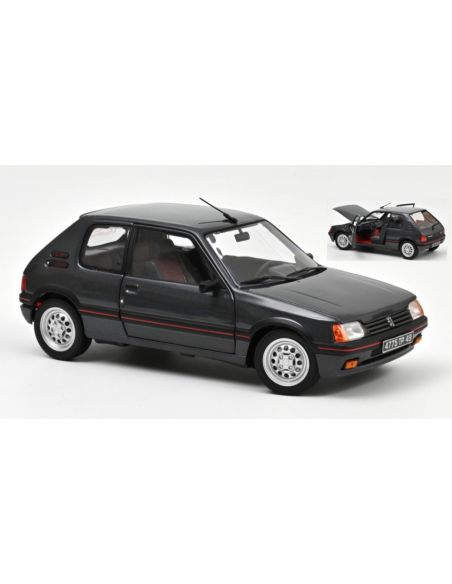 NOREV NV184845 PEUGEOT 205 GTi 1.6 1988 GRAPHITE GREY 1:18 Modellino