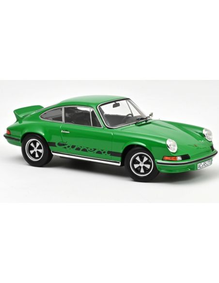 NOREV NV187680 PORSCHE 911 RS 1973 GREEN WITH BLACK DECO 1:18 Modellino