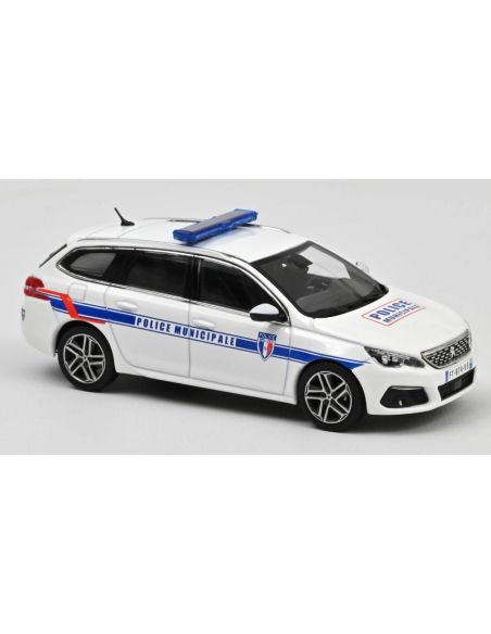 NOREV NV473943 PEUGEOT 308 SW 2018 POLICE MUNICIPALE 1:43 Modellino