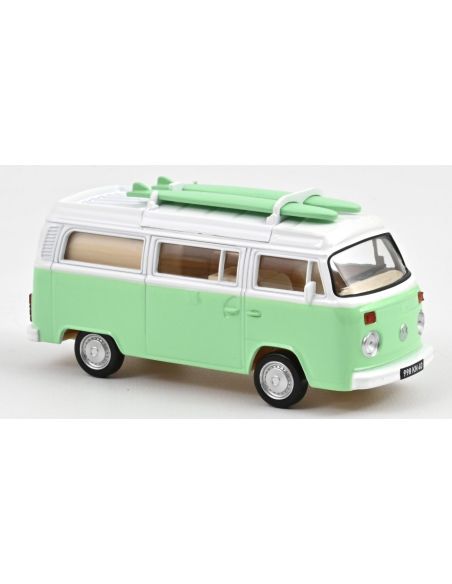 NOREV NV841103 VW COMBI T2b CAMPER VAN 1973 GREEN JET-CAR 1:43 Modellino