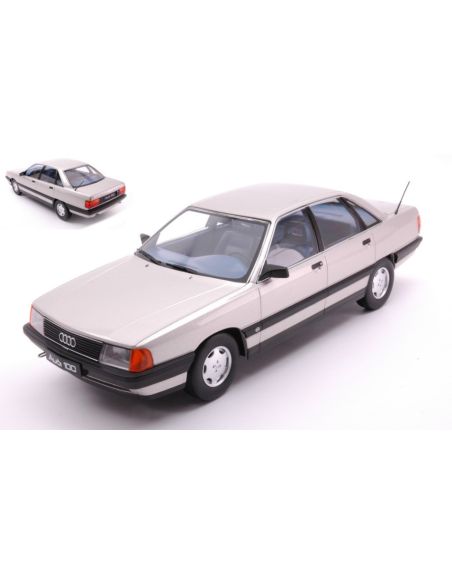 TRIPLE 9 T9-1800352 AUDI 100 C3 1989 SILVER METALLIC 1:18 Modellino