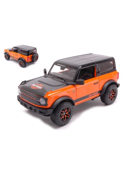 MAISTO MI32272 FORD BRONCO CUSTOM 2021 HARLEY DAVIDSON 1:24 Modellino