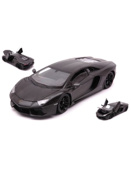 WELLY WE24033BK LAMBORGHINI AVENTADOR LP 700-4 MATT BLACK 1:24 Modellino