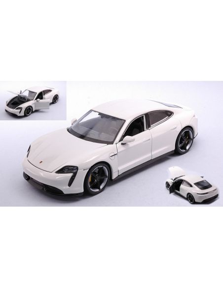 WELLY WE24107W PORSCHE TAYCAN TURBO S WHITE 1:24 Modellino