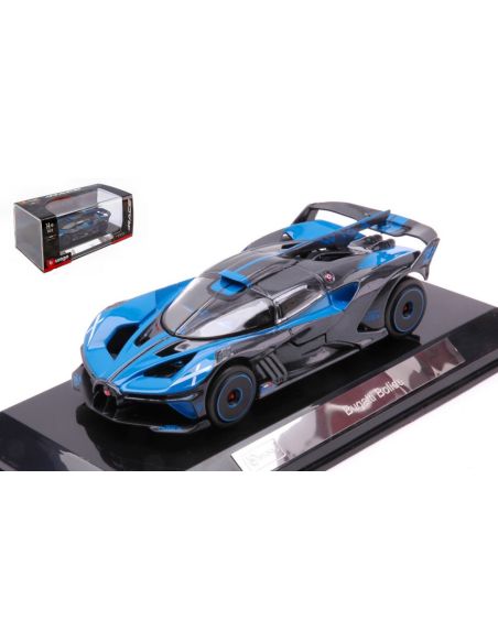 BBURAGO BU38306 BUGATTI BOLIDE BLUE/BLACK 1:43 Modellino