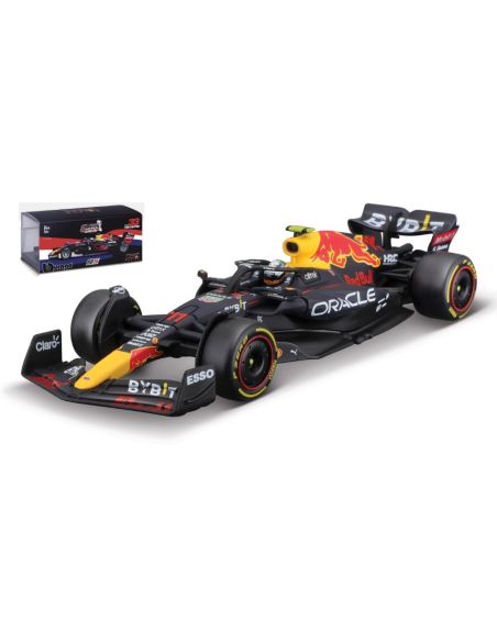 BBURAGO BU38062P RED BULL RB18 N.11 SERGIO PEREZ 2022 SIGNATURE W/HELMET 1:43 Modellino