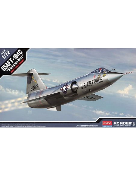 ACADEMY ACD12576 USAF F-104C VIETNAM WAR KIT 1:72 Modellino