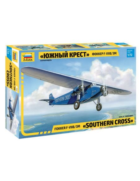 ZVEZDA Z7233 FOKKER F-VII TRIMOTOR (RR) KIT 1:72 Modellino