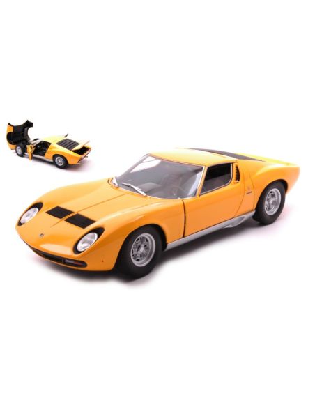 WELLY WE18017Y LAMBORGHINI MIURA 1968 YELLOW 1:18 Modellino