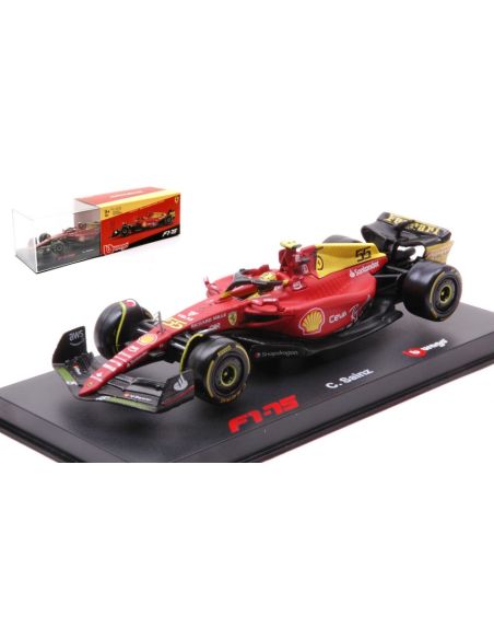 BBURAGO BU36831SM FERRARI F1-75 N.55 2022 CARLOS SAINZ MOZA GP SIGNATURE 1:43 Modellino