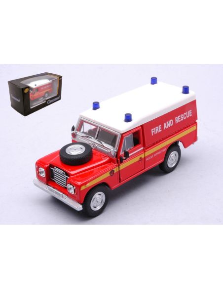 CARARAMA CA553940 LAND ROVER SERIES III 109 FIRE AND RESCUE 1:43 Modellino