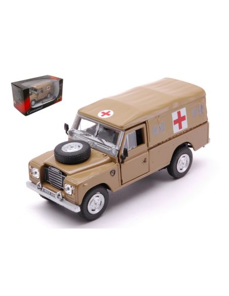 CARARAMA CACR037 LAND ROVER SERIE III 109 SOFT TOP AMBULANCE 1:43 Modellino